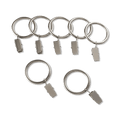 Satin Set of 7 Metal Clip Rings