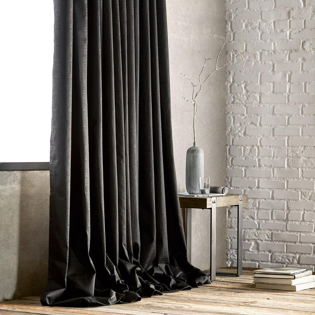 Black Artemesia Blackout Curtain