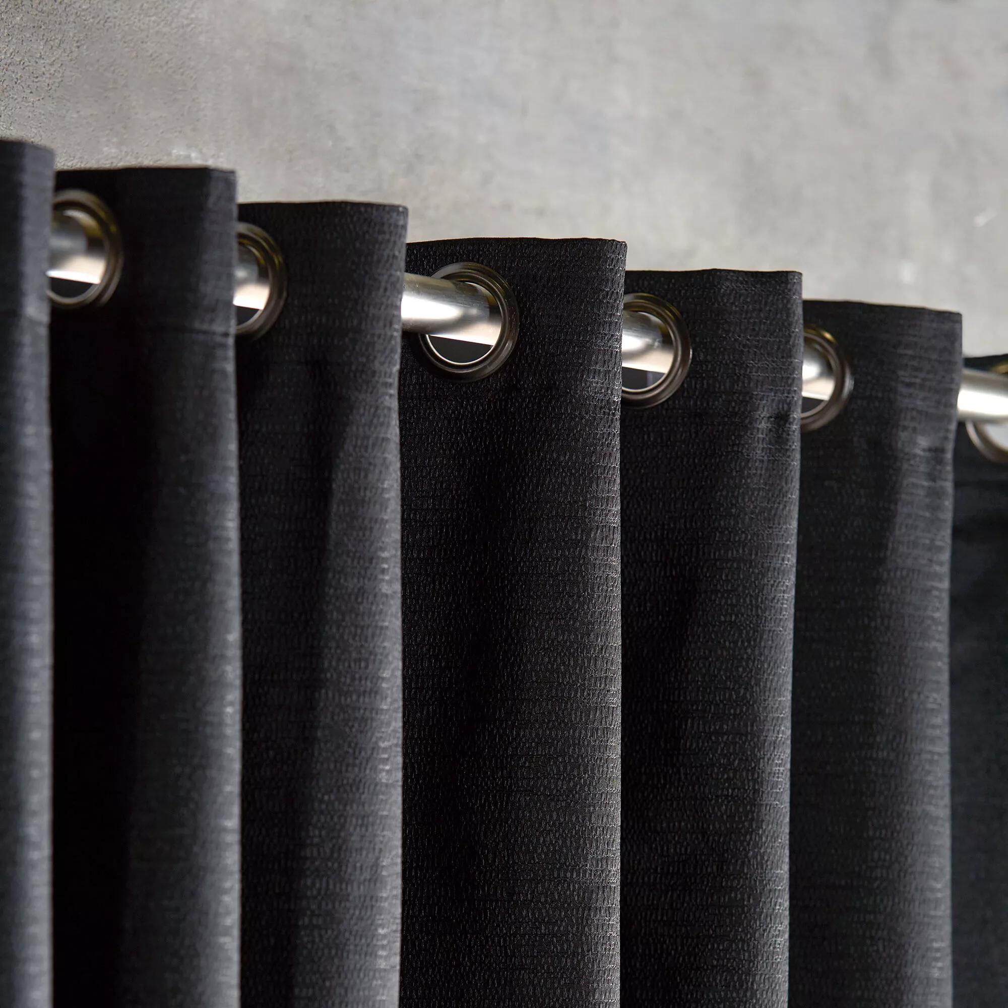 Black Artemesia Blackout Curtain