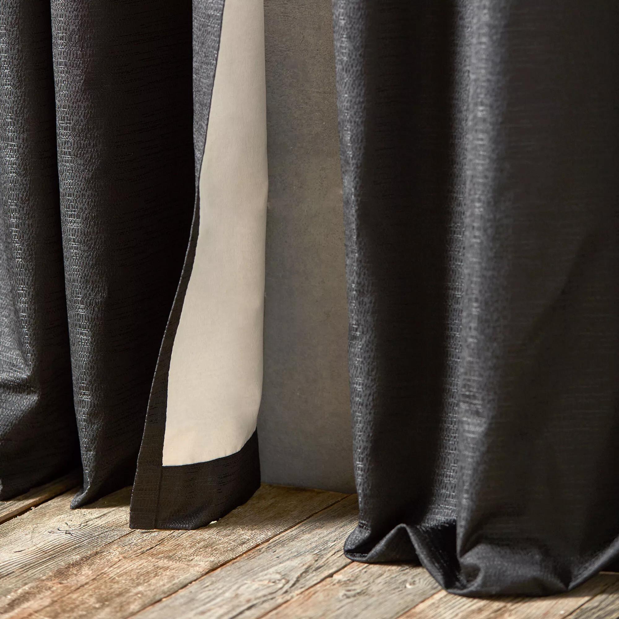 Black Artemesia Blackout Curtain