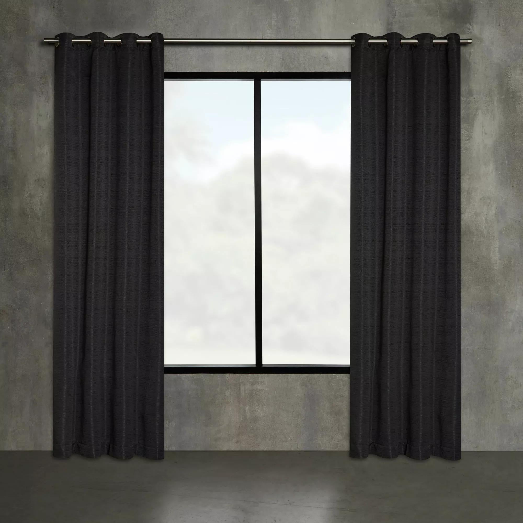 Black Artemesia Blackout Curtain