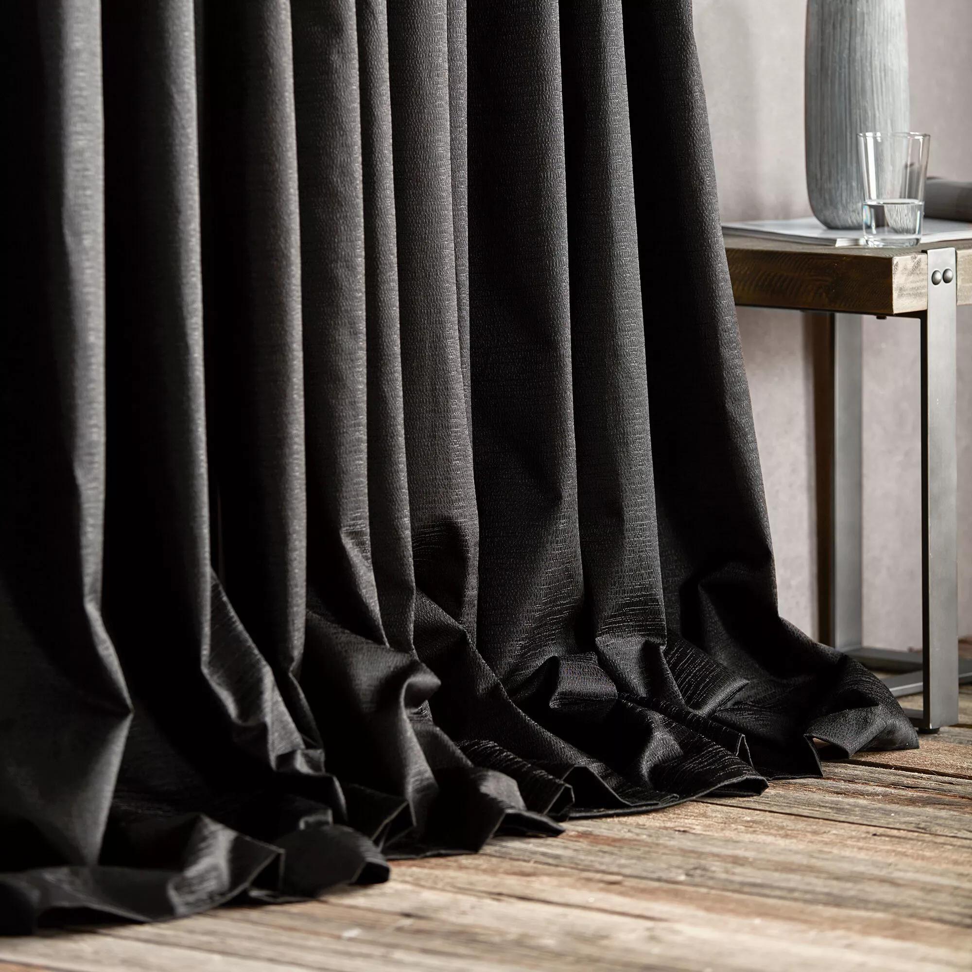 Black Artemesia Blackout Curtain