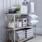 Grey Storage Basket with Handles