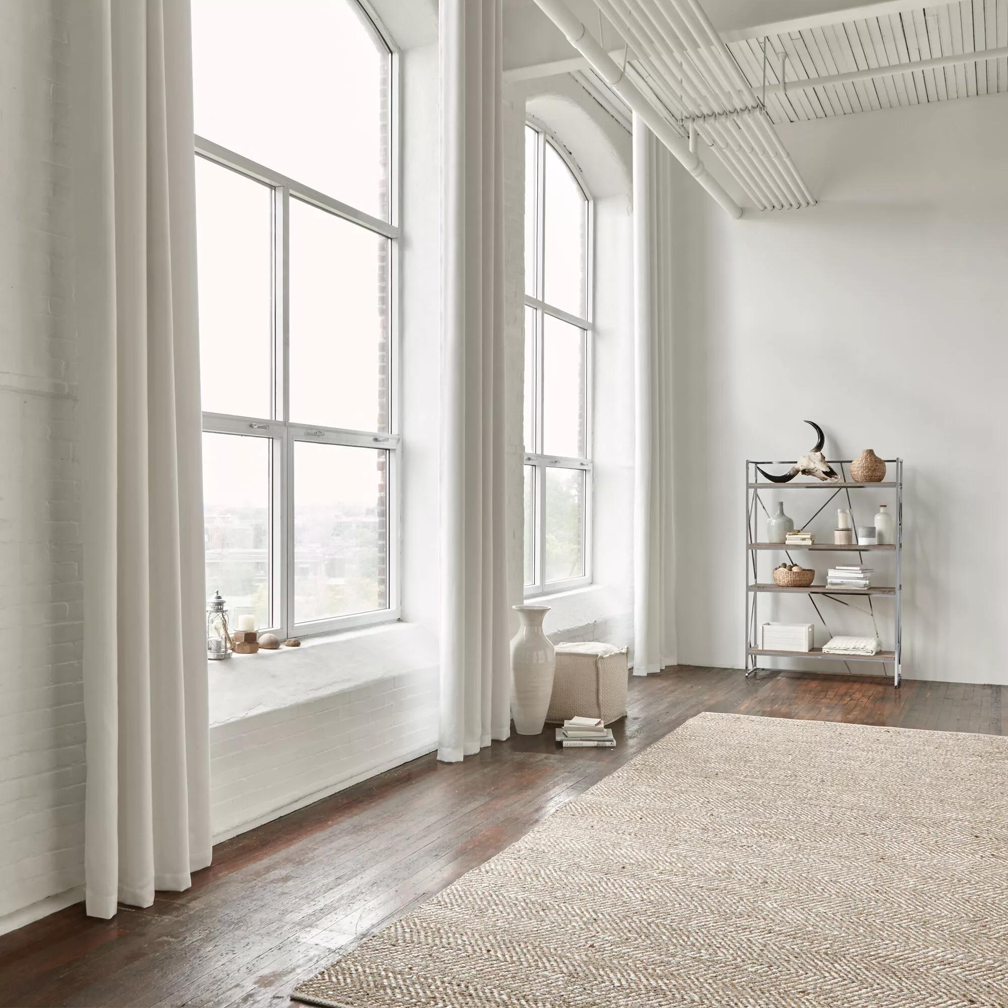 White Darja Blackout Curtain