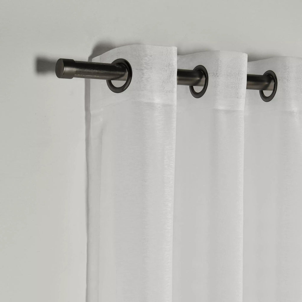 White Kacha Sheer Curtain
