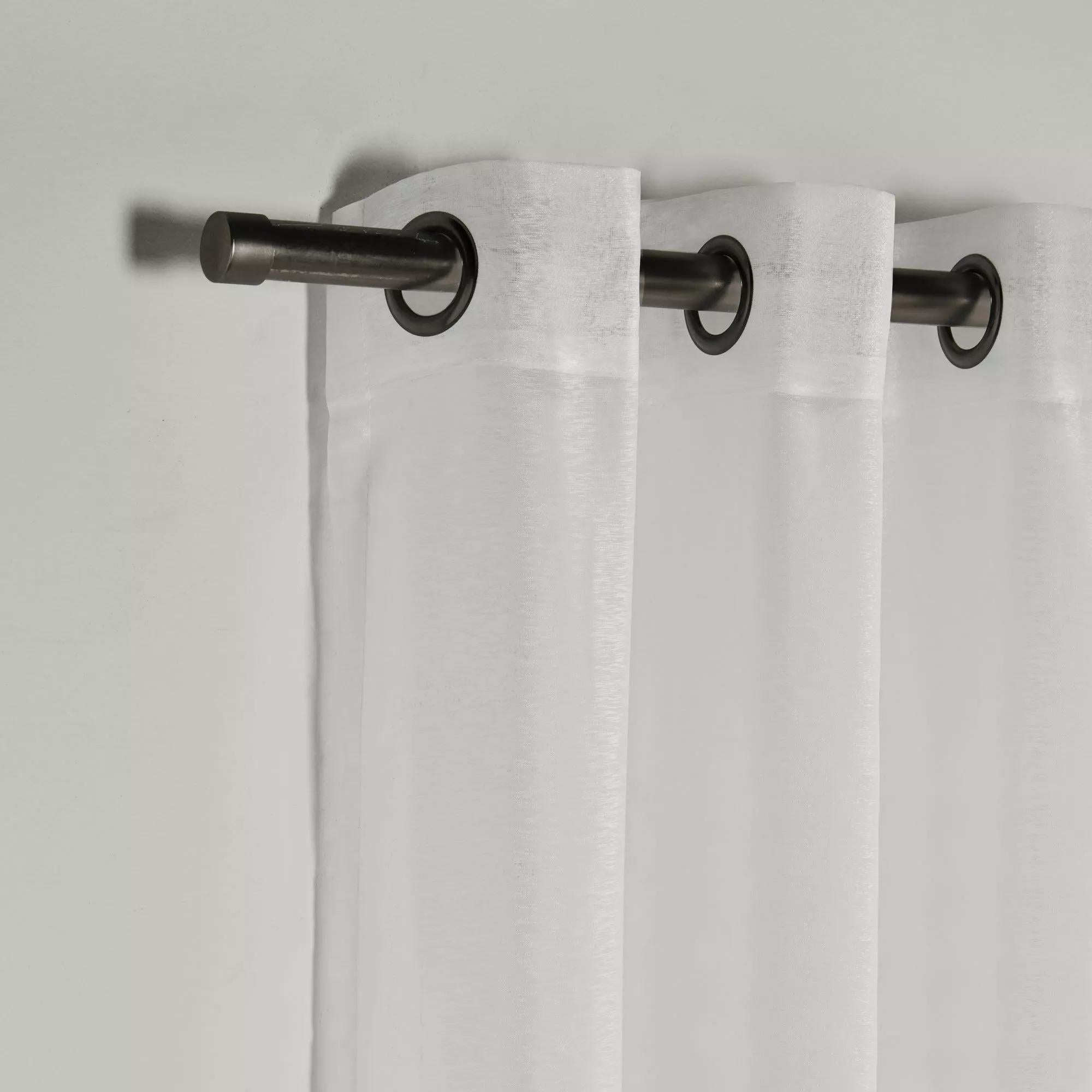 White Kacha Sheer Curtain