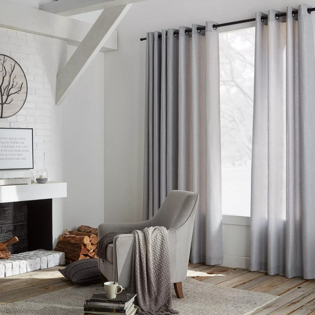 Grey Aura Panel Curtain