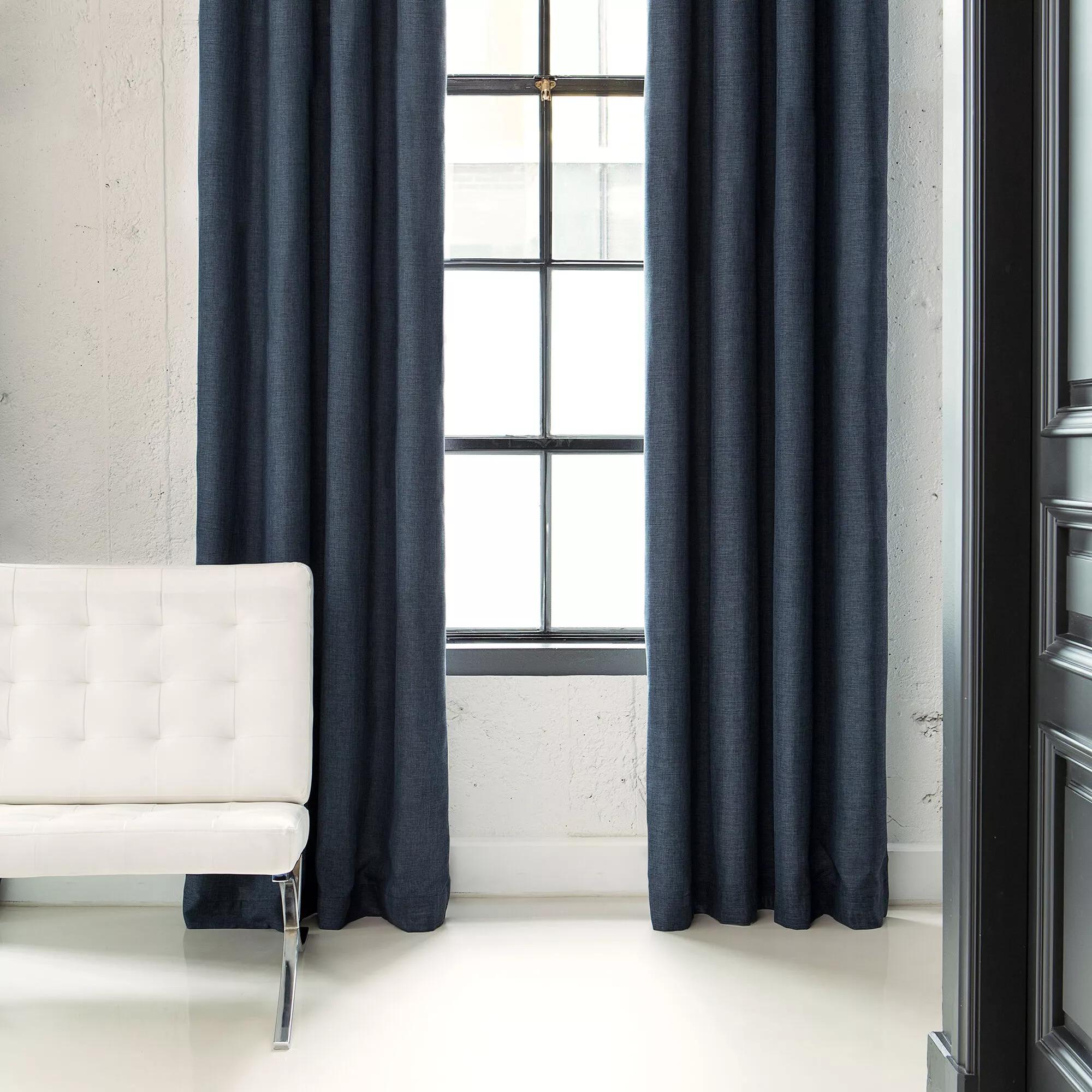 Blue Darja Blackout Curtain