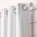 White Kimia Blackout Curtain