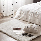 White Furry Collection Rug