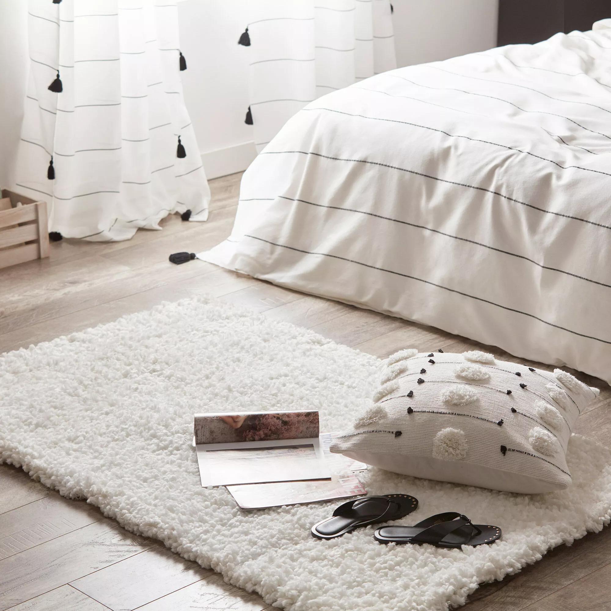 White Furry Collection Rug