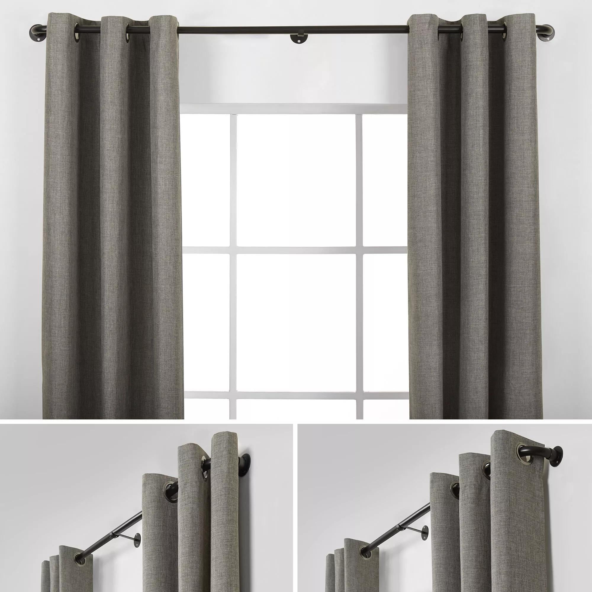 Black Blackout Rod Set - Diameter 25/28 mm