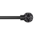 Black Geometric Curtain Rod Set - Diameter 13/16mm
