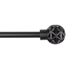 Black Geometric Curtain Rod Set - Diameter 13/16mm