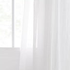 White Wavy Sheer Curtain