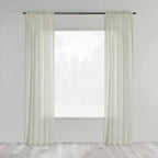 White Wavy Sheer Curtain