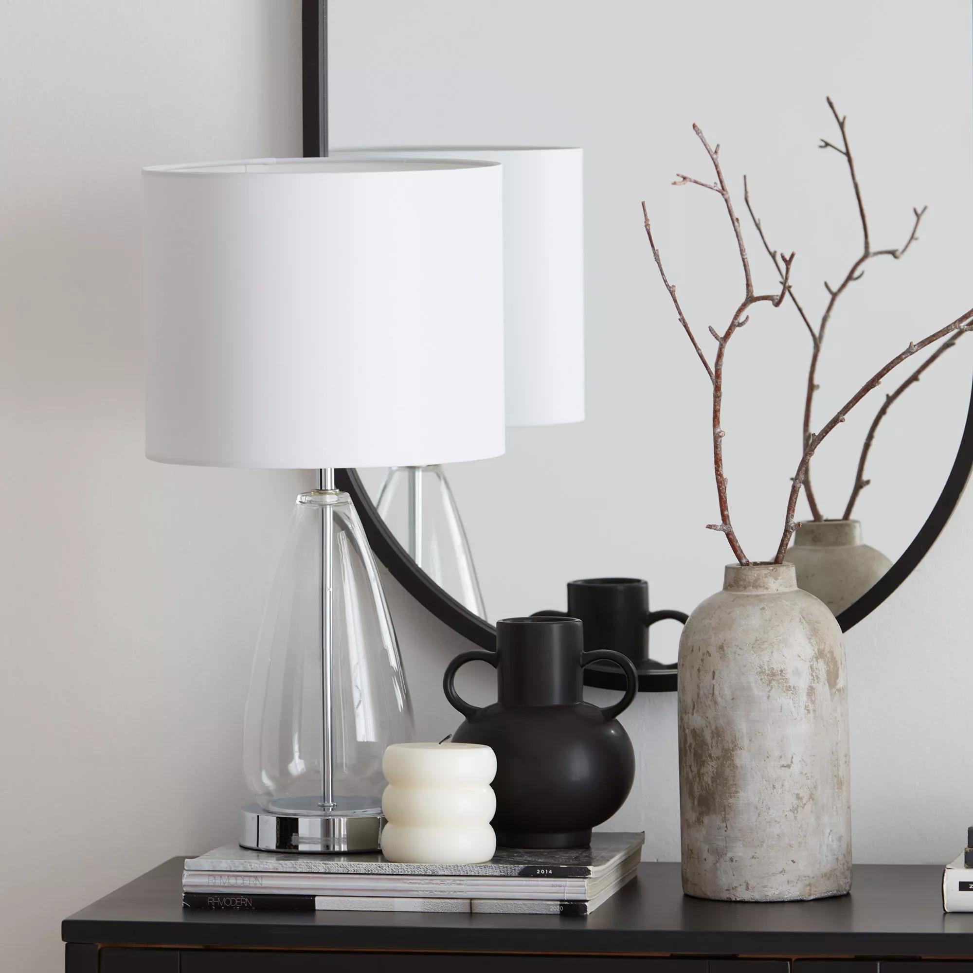 Cement Bottle Table Vase