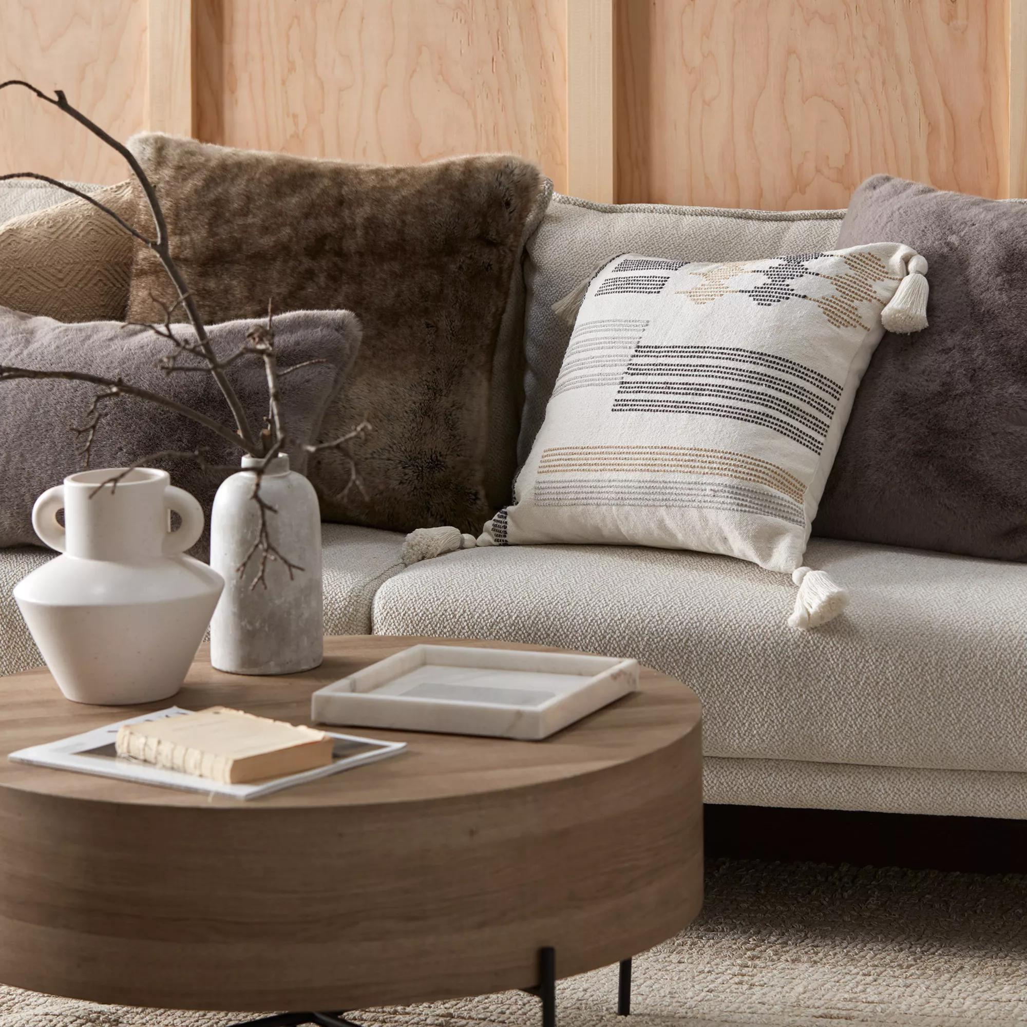 Cement Bottle Table Vase