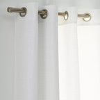 Brushed Nickel Curtain Rod Set - Diameter 25/28 mm