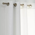 Brushed Nickel Curtain Rod Set - Diameter 16/19 mm