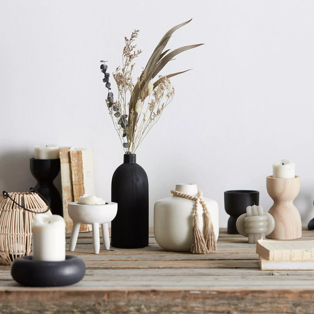 Textured Ceramic Bottle Vase