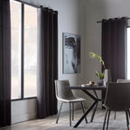 Black Quincy Panel Curtain