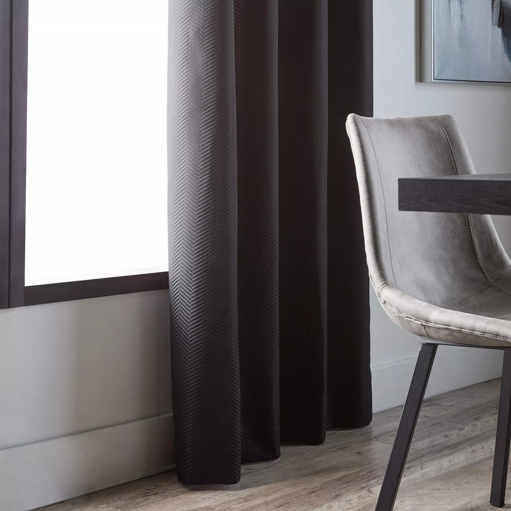 Black Quincy Panel Curtain