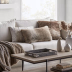 Wolf Faux Fur Decorative Lumbar Pillow