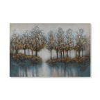 Oil Painted Embellished Tree Canvas