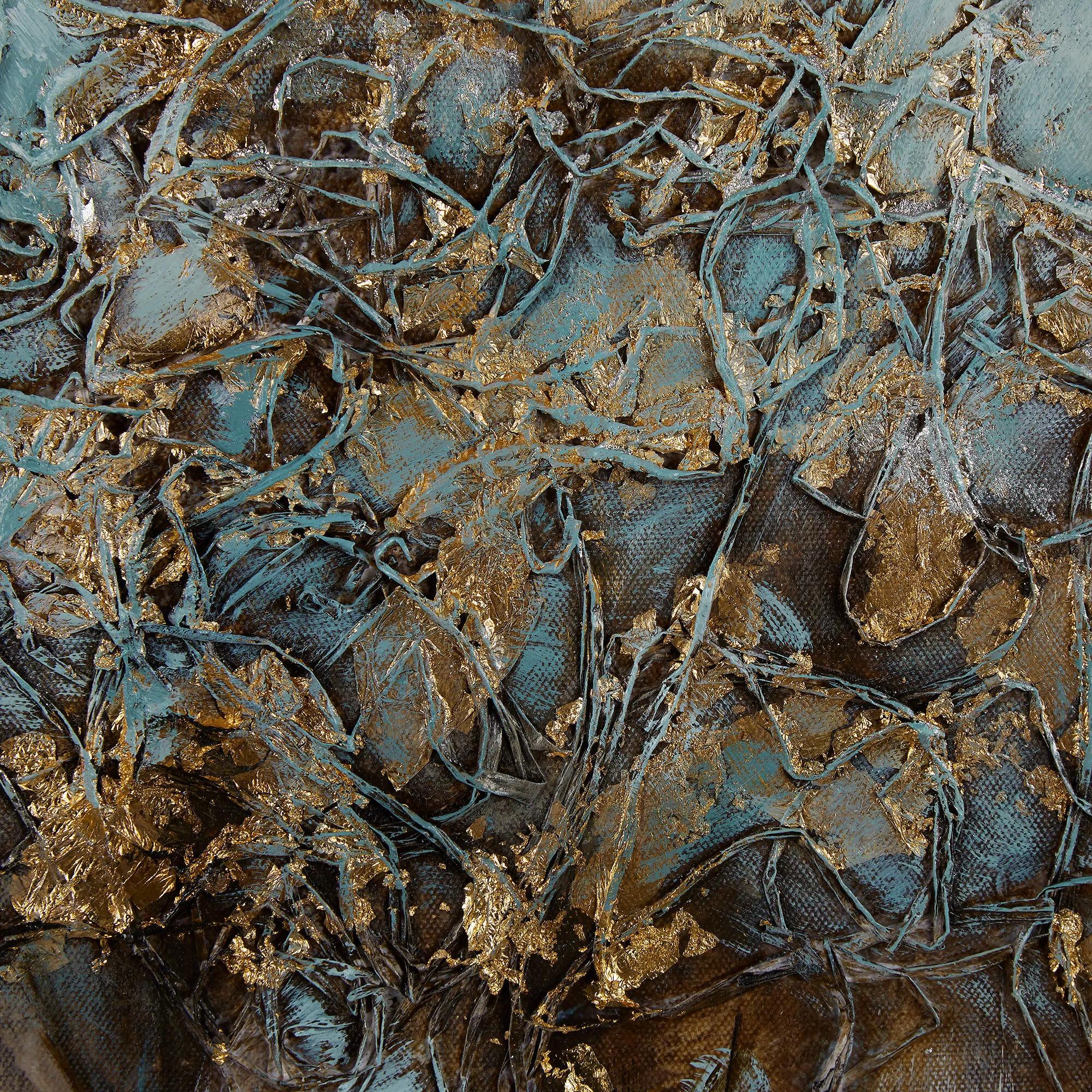 Oil Painted Embellished Tree Canvas