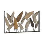Leaf Wood & Metal Wall Art