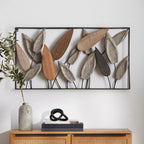 Leaf Wood & Metal Wall Art