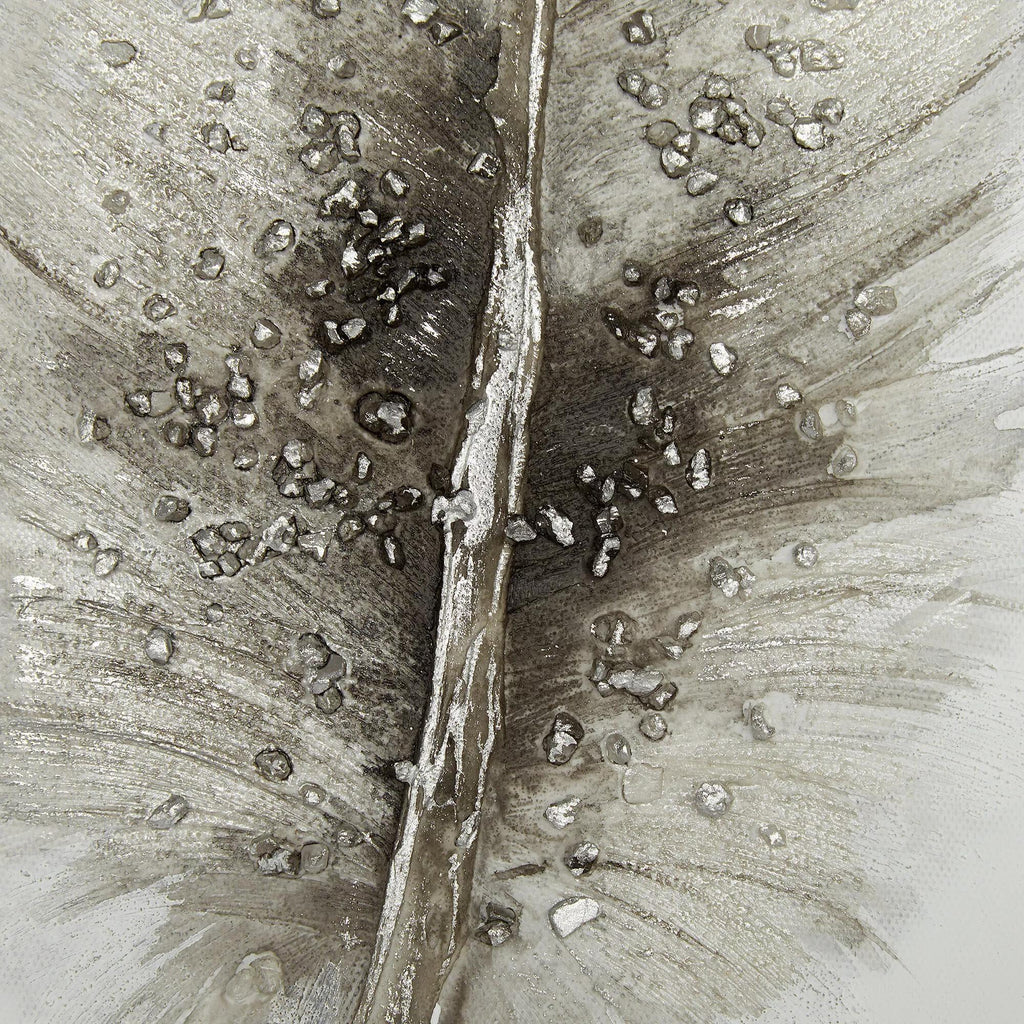 Feather Oil Painted Canvas