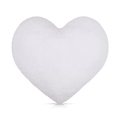 White Wila Heart-Shaped Decorative Pillow