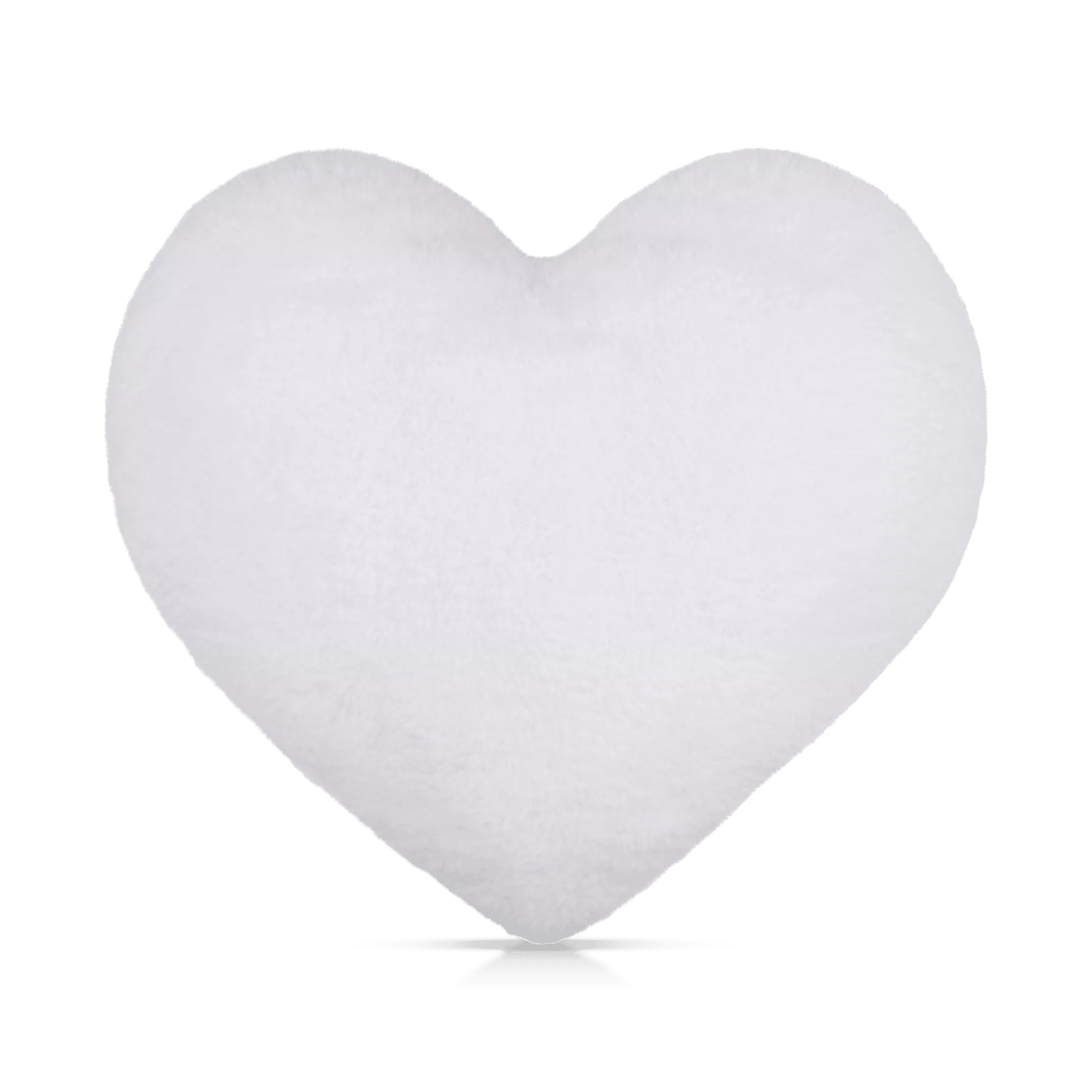 White Wila Heart-Shaped Decorative Pillow
