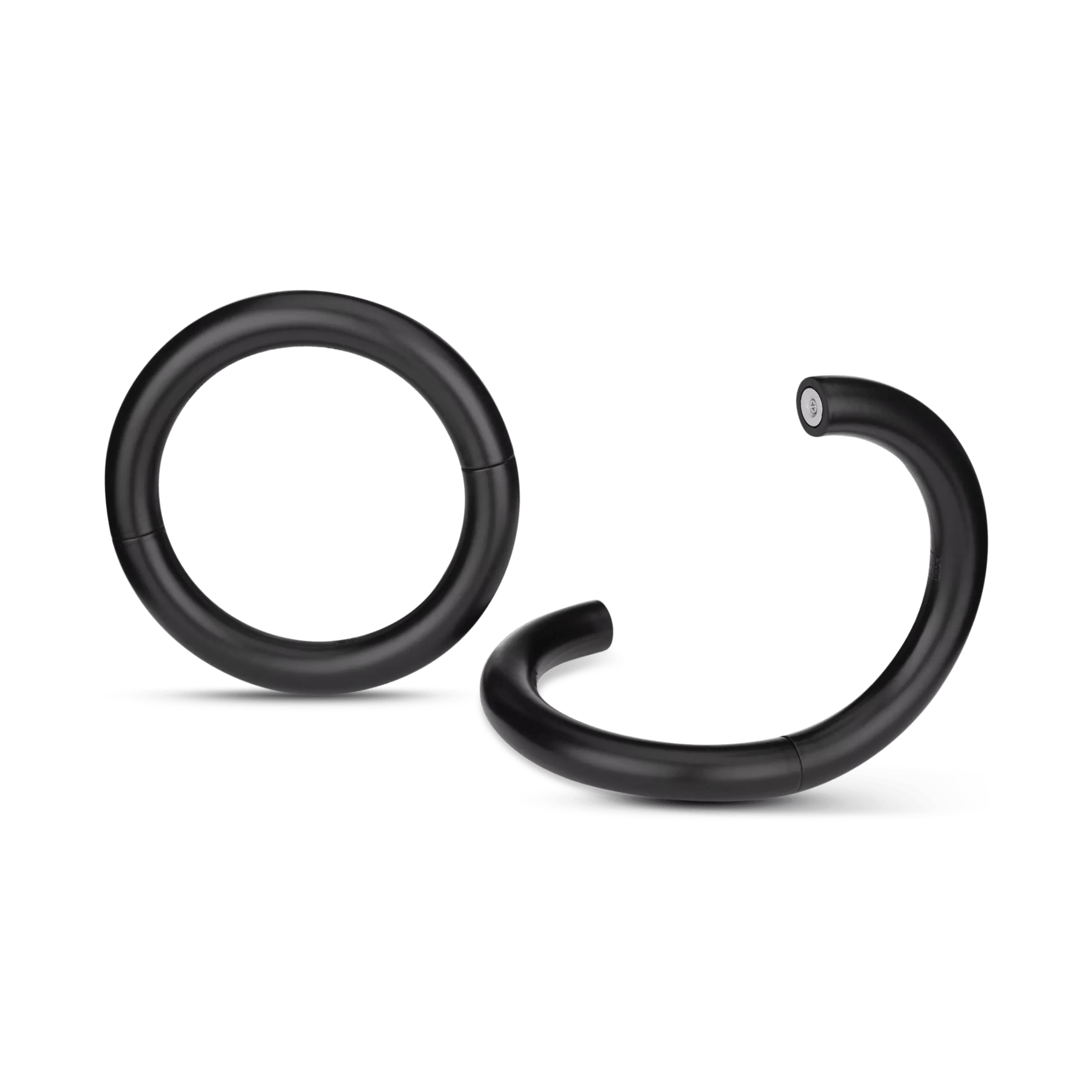 Black Set of 2 Magnetic Metal Holdbacks