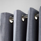 Blue Chambray Blackout Curtain