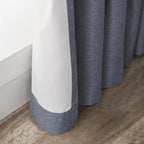 Blue Chambray Blackout Curtain