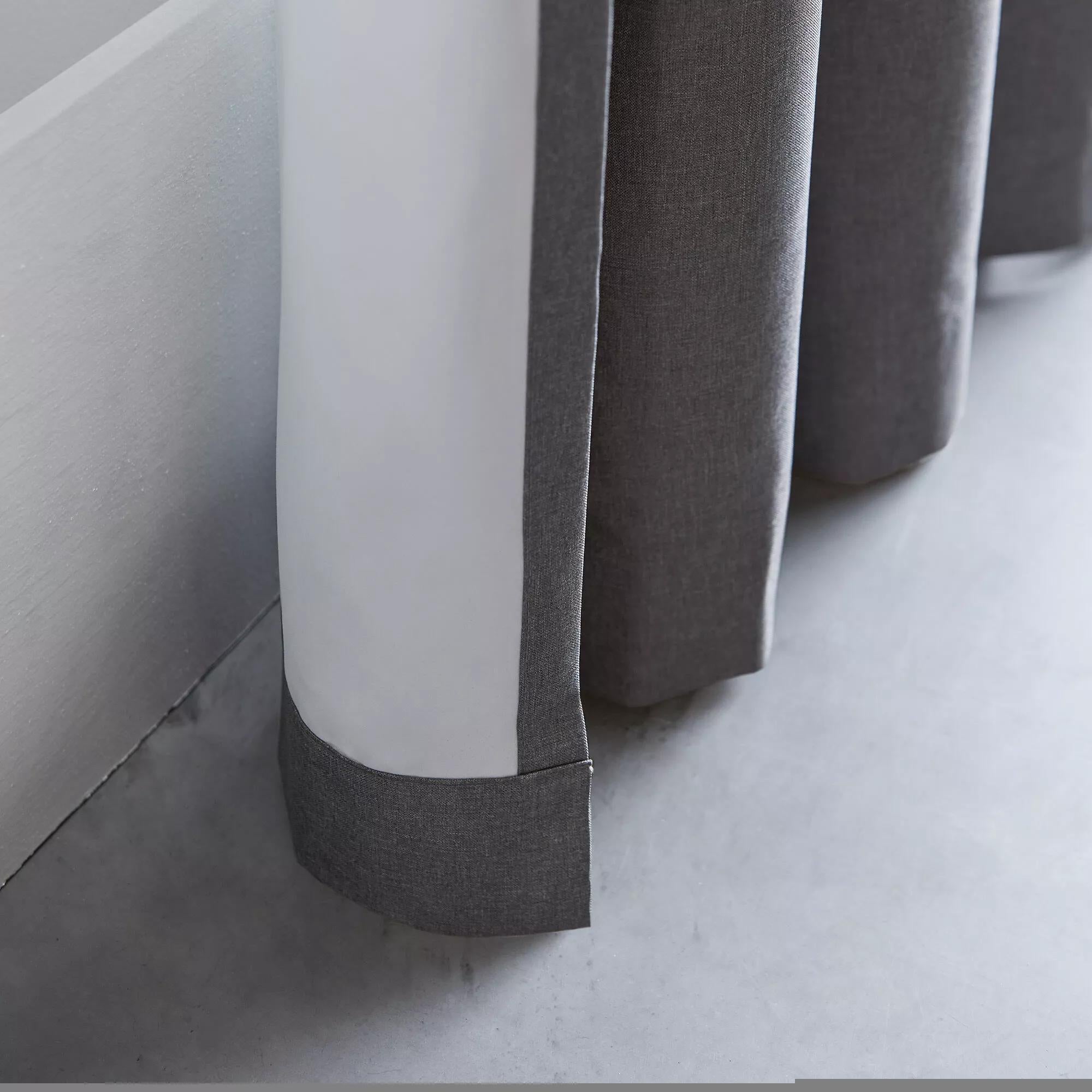 Charcoal Chambray Blackout Curtain