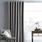Light Grey Chambray Blackout Curtain