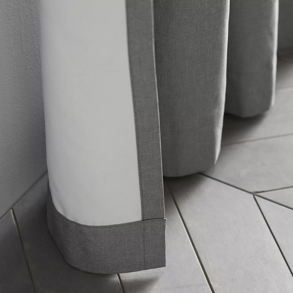 Light Grey Chambray Blackout Curtain