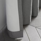 Light Grey Chambray Blackout Curtain