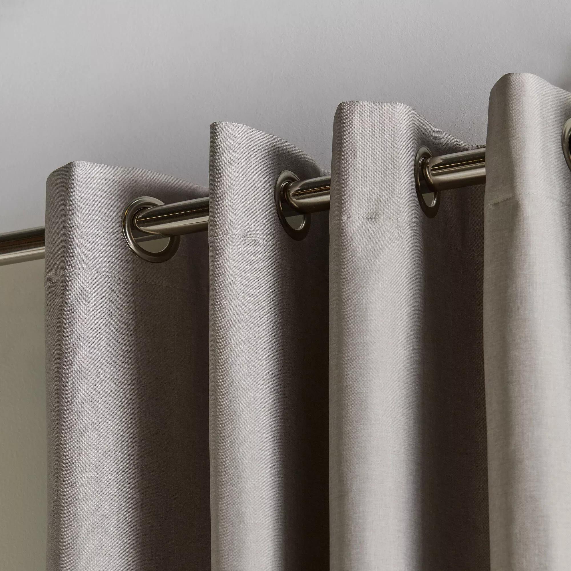 Beige Chambray Blackout Curtain