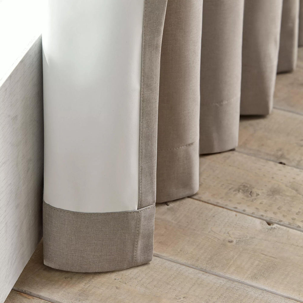 Beige Chambray Blackout Curtain