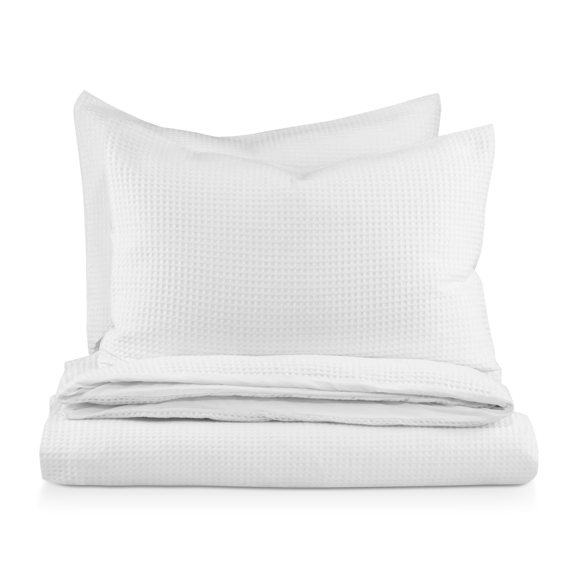 White Collin Collection - 3-Piece Duvet Cover Set