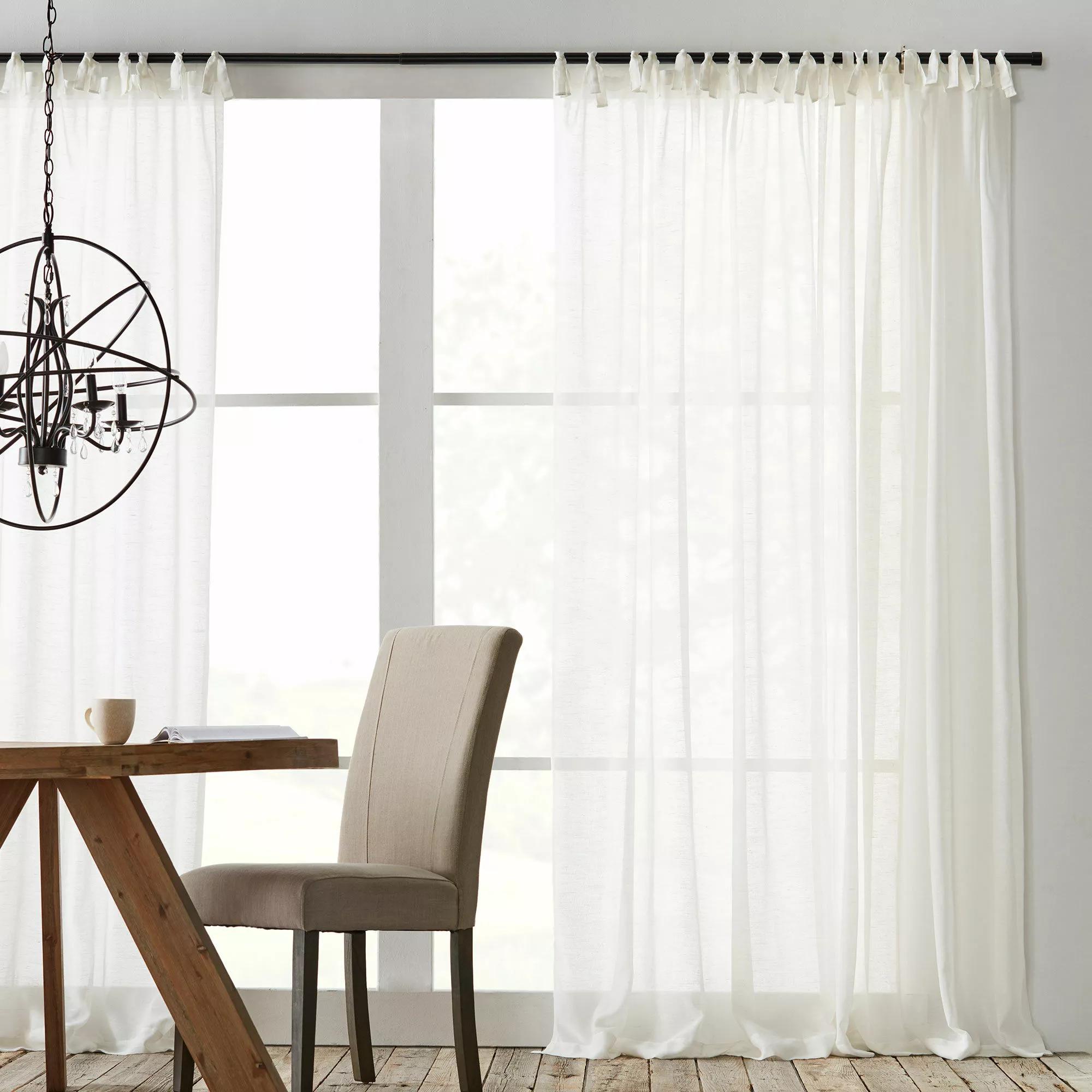 Jessica Tie Top Sheer Curtain