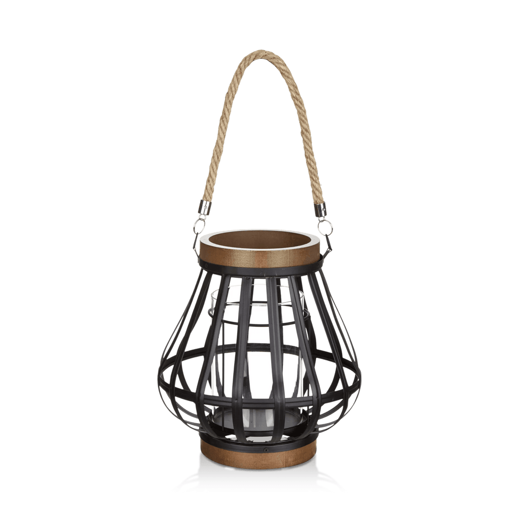 Wood-Like & Metal Lantern