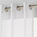 White Gusta Embroidered Curtain