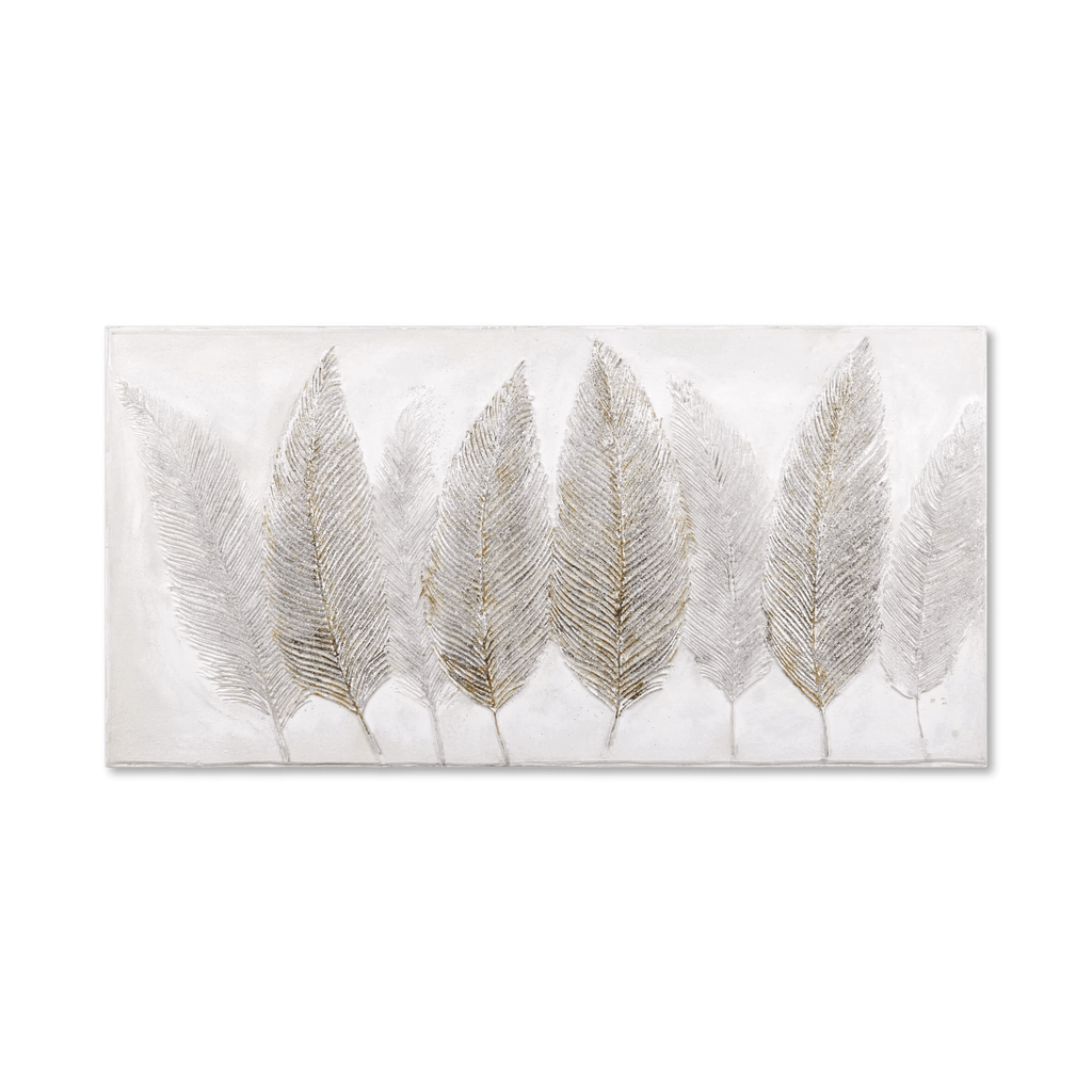 Feathers Oil Painted Canvas