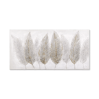 Feathers Oil Painted Canvas